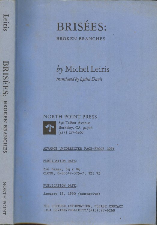 Brisees: Broken Branches