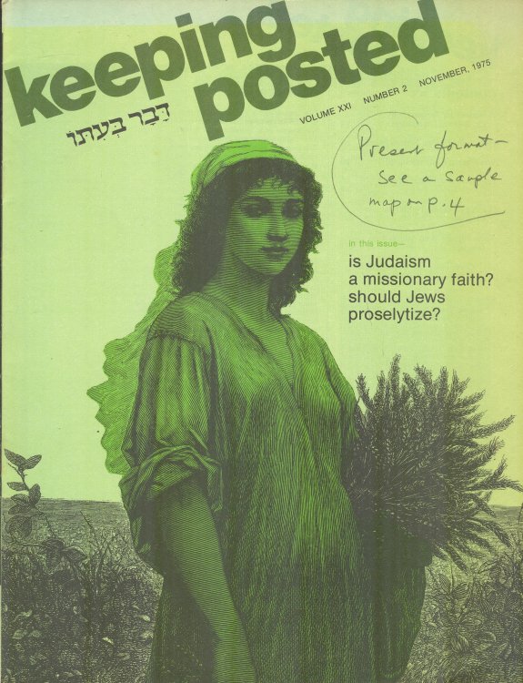 Keeping Posted: Vol. XXI, Number 2, November 1975