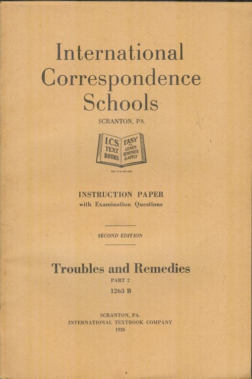 International Correspondence Schools - Volumes on the Maintenance and Repair of Various Automotive Systems