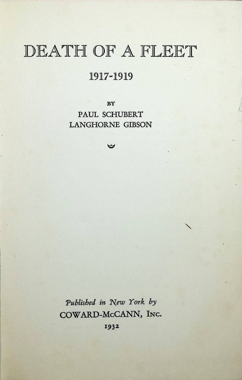 Death of a Fleet :1917-1919