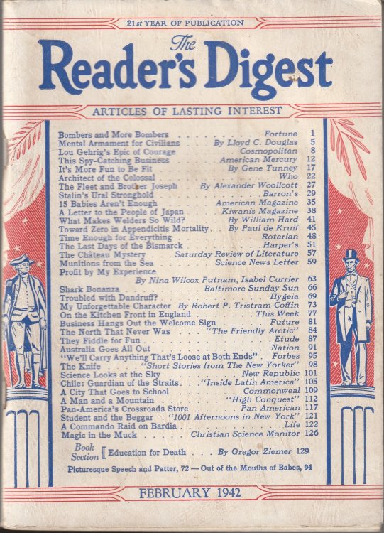 Reader's Digest, Vol. 40, No. 238, February 1942