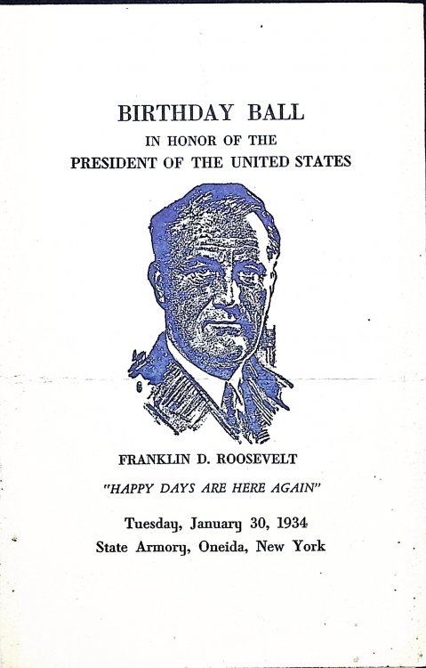 Birthday Ball in Honor of the President of the United States, Franklin D. Roosevelt (Invitation)