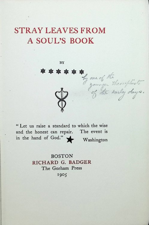 Stray Leaves From a Soul's Book