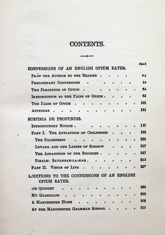 Confessions of an English Opium-Eater, and Kindred Papers, Volume 1