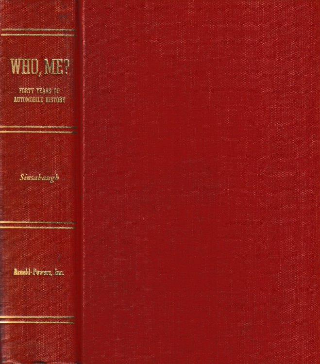 Who, Me Forty Years of Automobile History