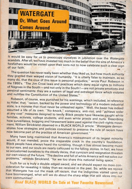Black World, Vol. XXIII, No. 3, January 1974