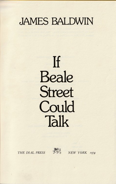 If Beale Street Could Talk