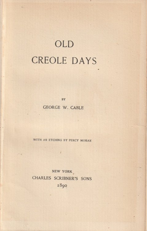 Old Creole Days