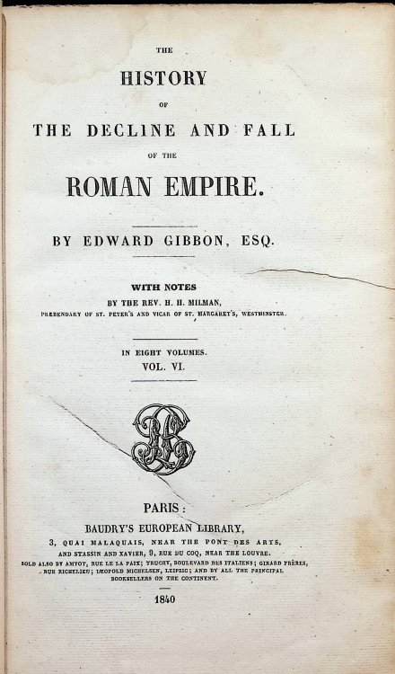 The History of The Decline and Fall of the Roman Empire - Vol. 6