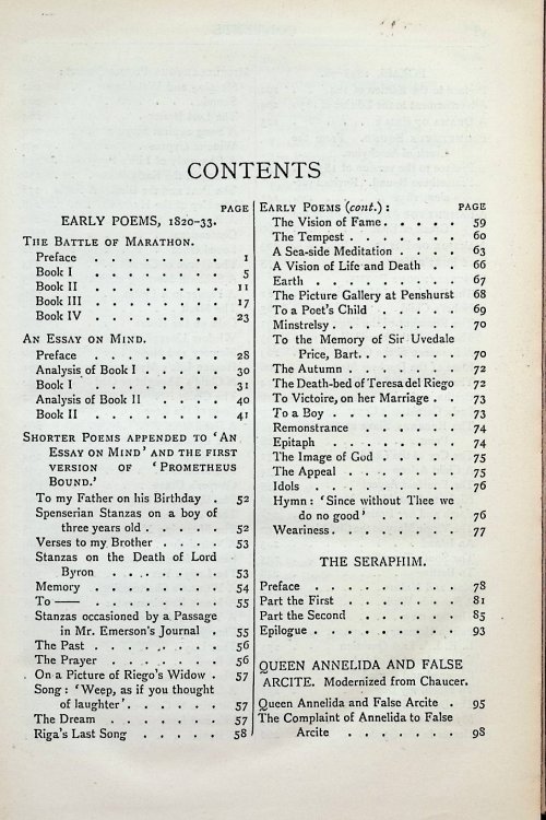 The Poetical Works of Elizabeth Barrett Browning