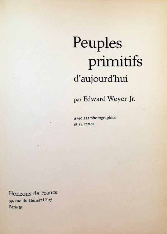 Peuples Primitifs d'Aujourd'hui