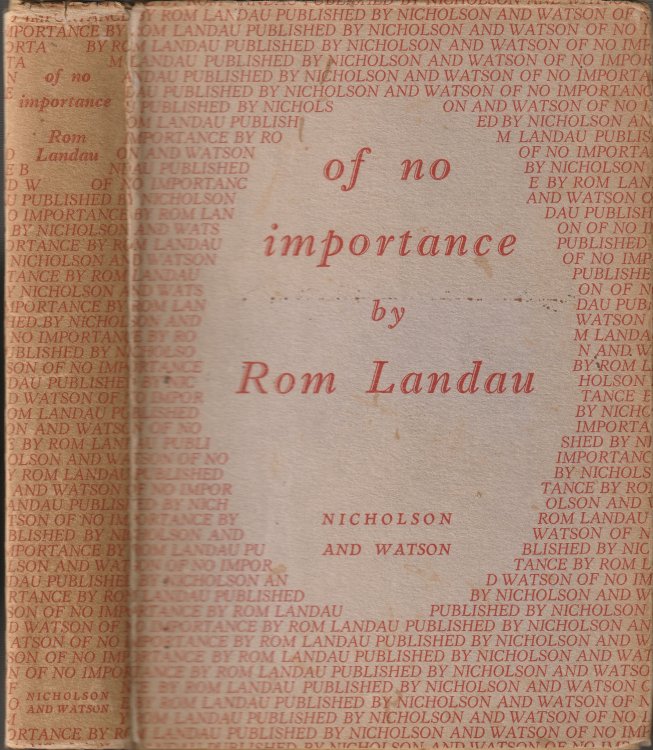 Of No Importance: A Diary of Private Life