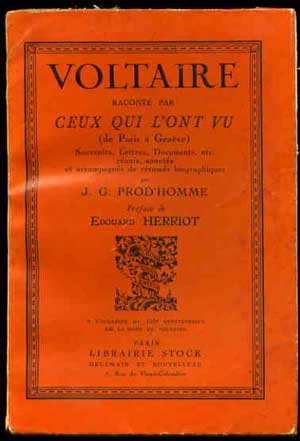 Voltaire Racont par Ceux Qui L'Ont Vu