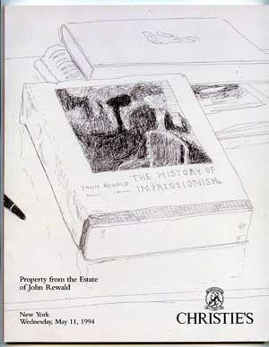 Christie's Property from the Estate of John Rewald May 11, 1994
