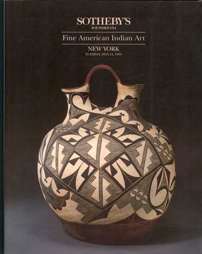 Fine American Indian Art, New York, May 24, 1994