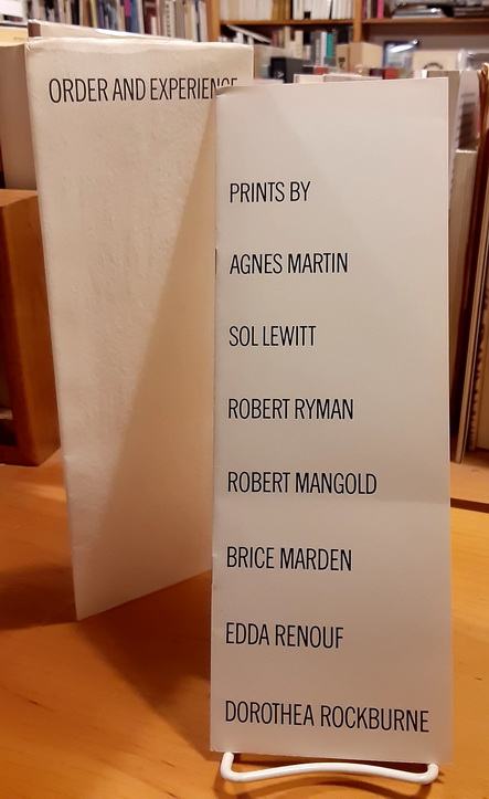Order and Experience: a guide to the exhibition of American minimalist prints