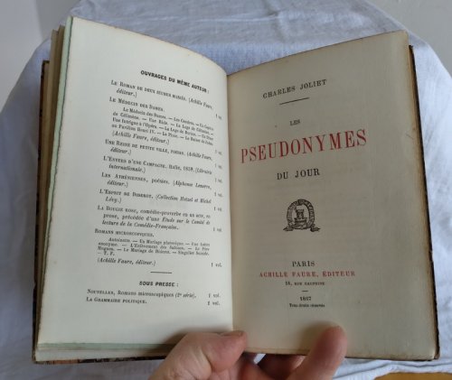 Les Pseudonymes du jour