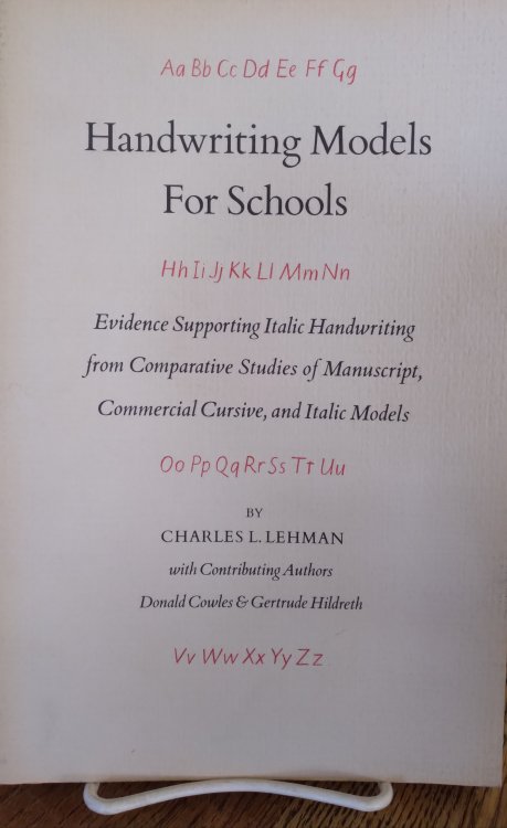 Handwriting Models for Schools