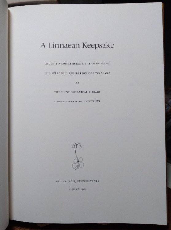 A Linnaean Keepsake