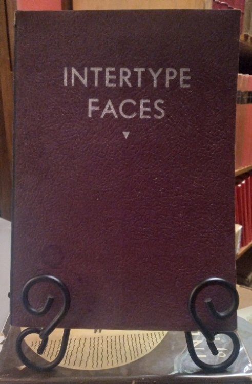 Intertype Faces: one-line specimens arranged by point size, 1948
