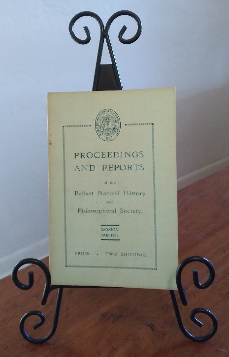 Proceedings and Reports of the Belfast Natural History and Philosophical Society, Session, 1930-1931