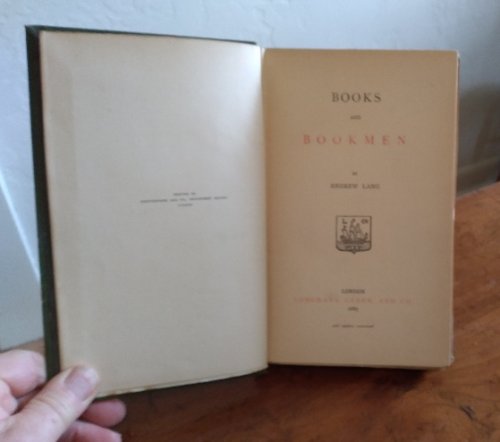 Books and Bookmen