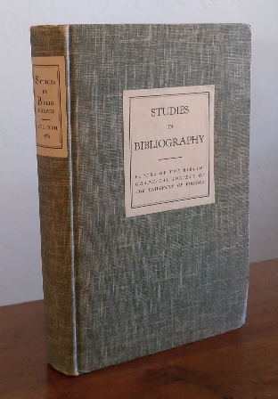 Studies in Bibliography: Papers of the Bibliographical Society of the University of Virginia, Volume Seventeen