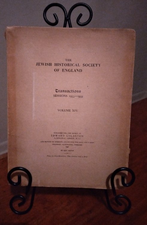 The Jewish Historical Society of England TRANSACTIONS Sessions 1939-1945 Volume XV