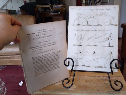 Memoire Sur la Course Armee et Les Oplitodromes, contenant une nouvelle hypothese propre a expliquer la Statue Vulgairement appelee le Gladiateur combattant