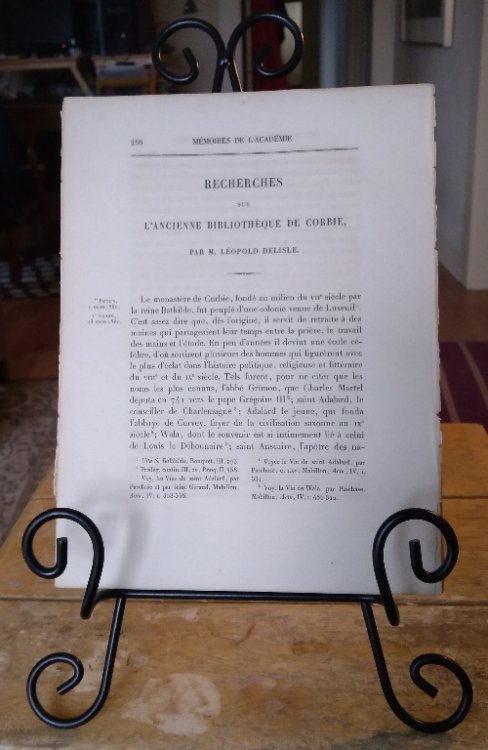 Recherches sur L'Ancienne Bibliotheque de Corbie