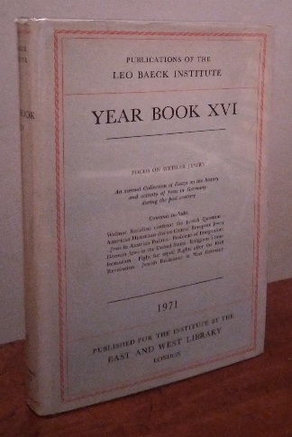 Year Book XVI: publications of the Leo Baeck Institute of Jews From Germany