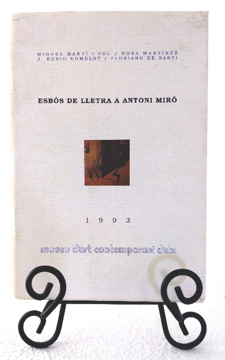 Esbos de lletra a Antoni Miro