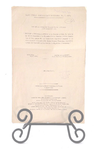 East India Contagious Diseases #7 1897
