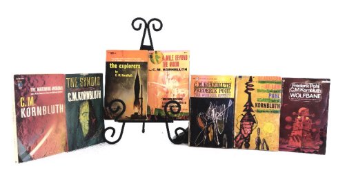 A lot of seven (7) items by C.M. Kornbluth et al.: Gladiator-at-Law; Wolfbane; The Wonder Effect; The Explorers; A Mile Beyond the Moon; The Marching Morons; The Syndic