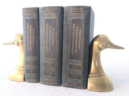 A Critical Dictionary of English Literature and British and American Authors Living and Deceased From the Earliest Accounts to the Latter Half of the Nineteeth Century. Three VolumesPublished by , Detroit, 1965