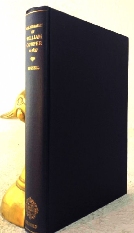 A Bibliography of William Cowper to 1837