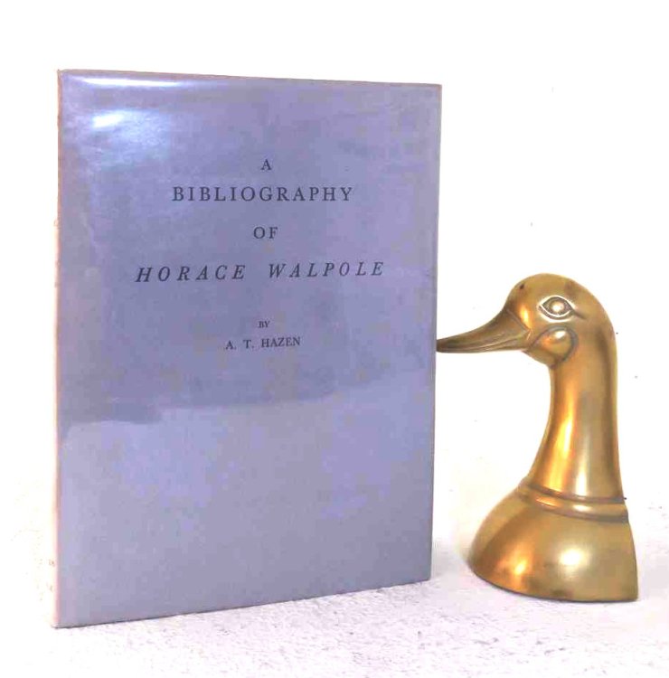 A Bibliography of Horace Walpole