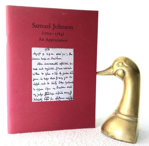 Samuel Johnson (1709-1784): an appreciation