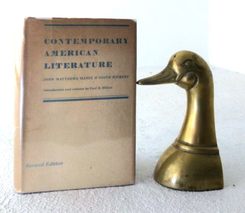 Contemporary American Literature: bibliographies and study outlines