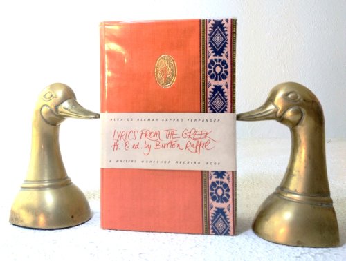 Lyrics From the Greek / Sappho Alkman Terpander Alkaios