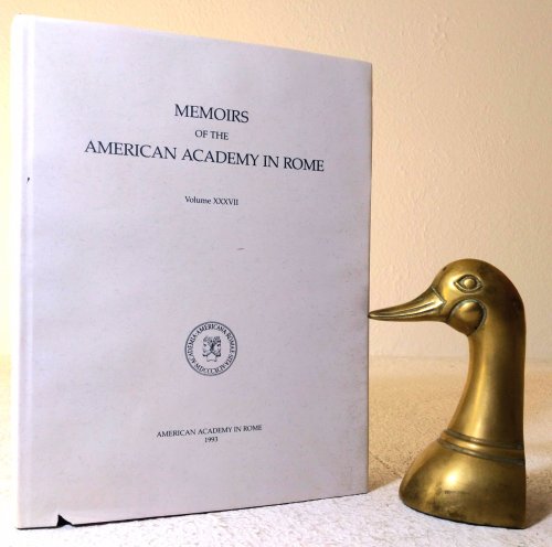 COSA III: Buildings of the Forum, Memoirs of the American Academy in Rome Volume XXXVII