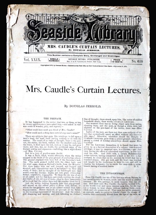 Mrs. Caudle's Curtain Lectures