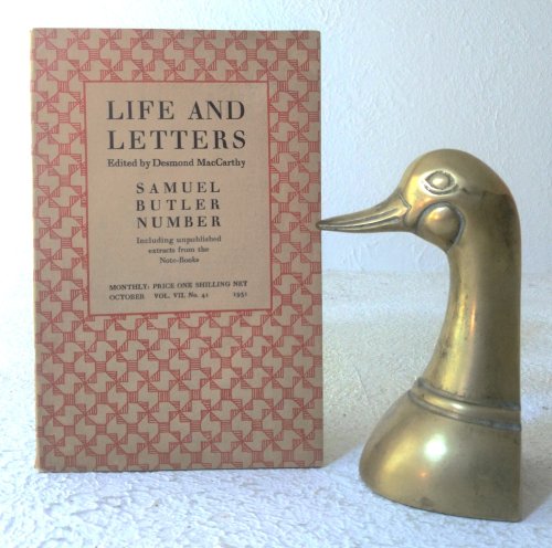 Life and Letters, Vol. 7, No. 41, 1931: the Butler Issue