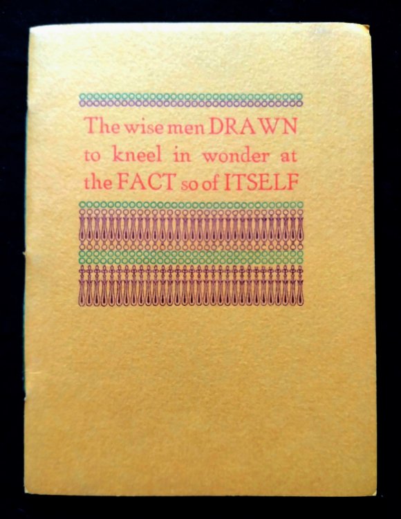 The Wise Men Drawn to Kneel in Wonder at the Fact so of Itself
