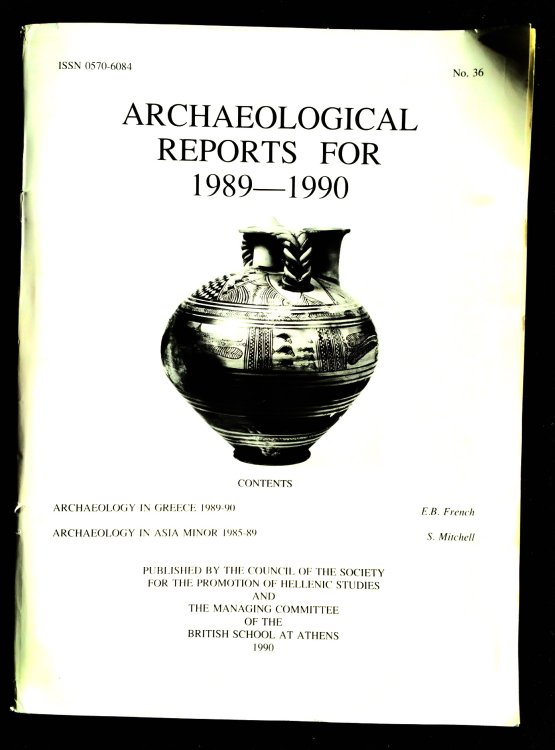 Archaeological Reports for 1989-1990