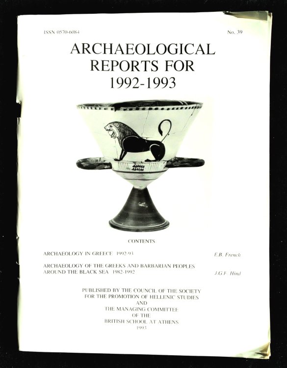 Archaeological Reports for 1992-1993