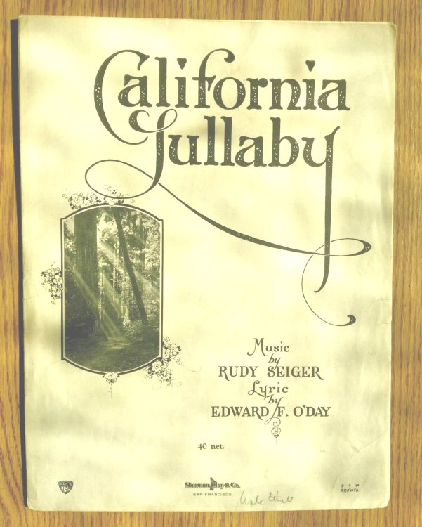 California Lullaby, from the 