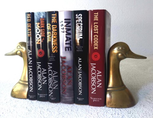 A lot of six (6) Karen Vail thrillers: Red Death; Dark Side of the Moon; The Darkness of Evil; Inmate 1577; Spectrum; The Lost Codex