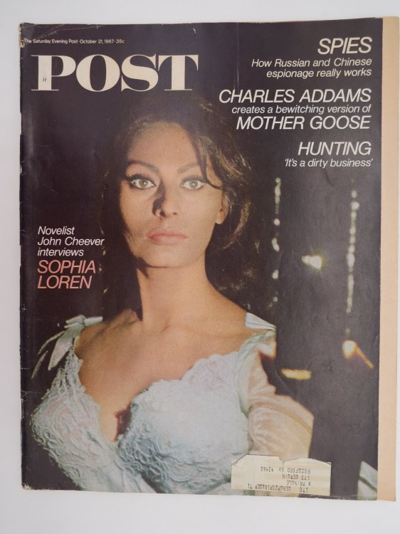 THE SATURDAY EVENING POST MAGAZINE, OCTOBER 21, 1967 (SOPHIA LOREN COVER)