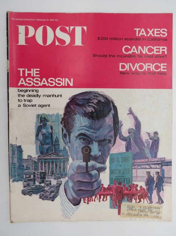 THE SATURDAY EVENING POST MAGAZINE, SEPTEMBER 10, 1966 (MANHUNT TO TRAP SOVIET AGENT)